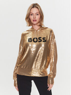 Boss Boss Bluza 50483049 Złoty Relaxed Fit