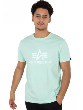 Alpha Industries Alpha Industries T-Shirt AI.100501-43-5XL Zielony Basic Fit