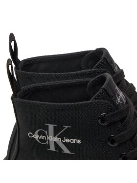 Calvin Klein Jeans Modne Superge Lugged Hybrid Laceup Mid Ml Mtr YW0YW01519 Črna