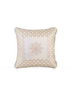 Doram design Doram design Poduszka dekoracyjna Złota poduszka zimowa Snowflake III 50x50 cm Złoty