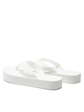 Calvin Klein Jeans Japonke Flatform Flipflop Jelly YW0YW01398 Bela