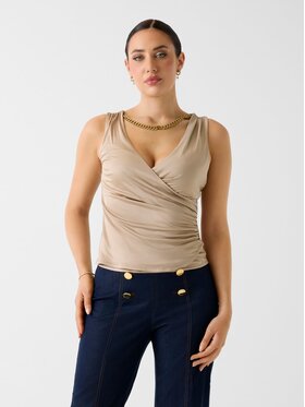 Marciano Guess Marciano Guess топ G6GP11 K3617 Бежов Slim Fit
