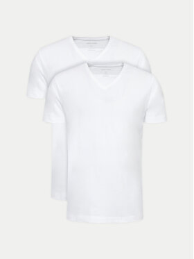 Pierre Cardin Pierre Cardin Set 2 tricouri 29991.000.9000 Alb Modern Fit