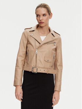 PINKO PINKO Bőrkabát 103897 A21L Bézs Regular Fit