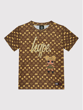 HYPE HYPE T-Shirt L.O.L. LOLC21-005 Brązowy Regular Fit