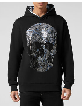 PHILIPP PLEIN PHILIPP PLEIN Mikina 1869 Čierna Regular Fit