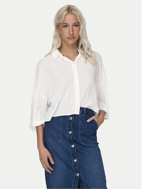ONLY ONLY Krekls Lastrid 15307870 Balts Regular Fit