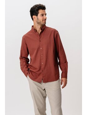 TeeShoppen TeeShoppen Koszula 'Basic Collection' Bordowy Regular Fit