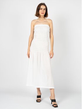 Silvian Heach Silvian Heach Sukienka codzienna CVP23117VE Biały Slim Fit