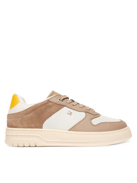 Tommy Hilfiger Tommy Hilfiger Sportcipők Th Sporty Cupsole Tumbled Ltr FW0FW09024 Bézs