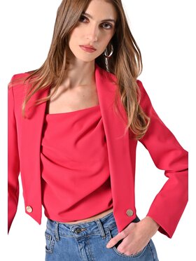 Rinascimento Rinascimento Μπουφάν γυναικείο Giacca cropped Ροζ Regular Fit