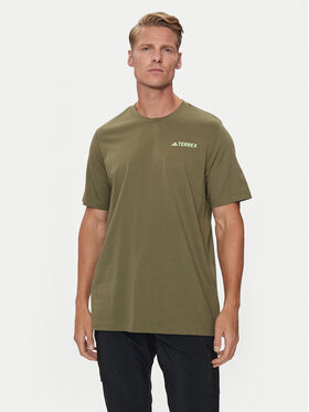 adidas adidas Φανελάκι τεχνικό Terrex Graphic MTN 2.0 IM8353 Πράσινο Regular Fit