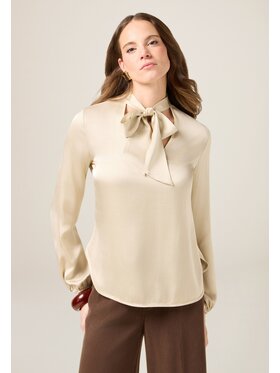 Oltre Oltre Blusa 2091R003186N021 Bianco Regular Fit