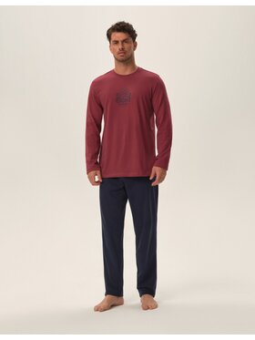 Henderson Henderson Piżama 41903 Czerwony Regular Fit