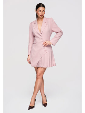 Ombre Ombre Sukienka wieczorowa LA-OM-DLR302 Różowy Slim Fit