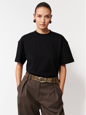 La Mania La Mania T-Shirt MARLO Černá Basic Fit