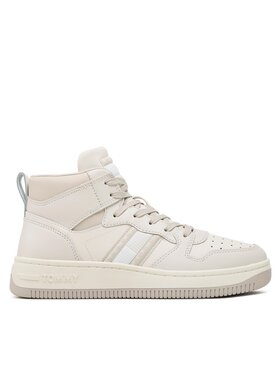 Tommy Jeans Tommy Jeans Tenisice Tjw Retro Basket Mc Leather Mix EN0EN02205 Bež