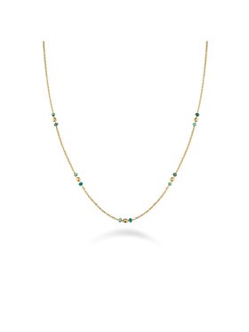 Rosefield Rosefield Naszyjnik Emerald Dotted Necklace Złoty