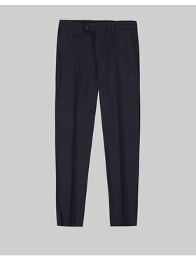 Borgio Borgio Spodnie garniturowe lambrate Granatowy Slim Fit