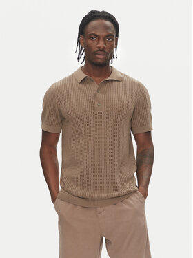 Lindbergh Lindbergh Polo 30-804126 Beige Relaxed Fit