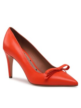 Red Valentino Red Valentino Čevlji z visoko peto 2Q2S0G60RBL Oranžna