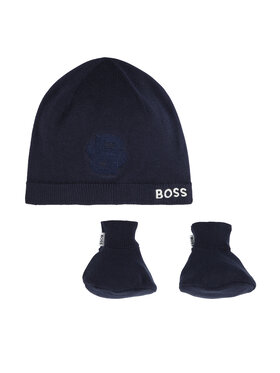 BOSS Набір шапка і шкарпетки J51633 Cиній