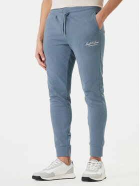 Jack & Jones Jack & Jones Teplákové nohavice Gordon 12288641 Tmavomodrá Regular Fit