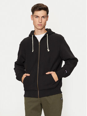 Champion Champion Majica dugih rukava 220706 Crna Relaxed Fit