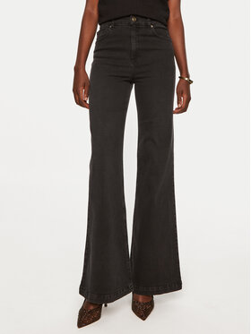 TWINSET TWINSET Jeans hlače 242TP2590 Črna Flare Fit
