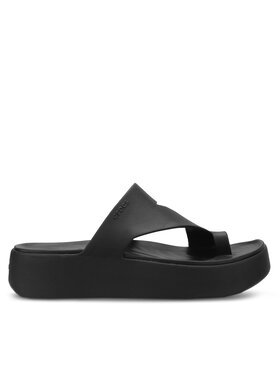 Crocs Crocs Zehentrenner Getaway Platform Toe Loop 210834 Schwarz