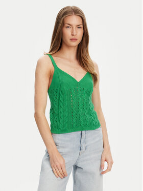 United Colors Of Benetton Топ 101TDH01B Зелений Slim Fit