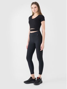 4F 4F Legginsy 4FWSS25TTIGF204-20S Czarny Slim Fit