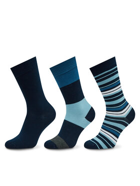 Pepe Jeans Pepe Jeans Unisex ilgų kojinių komplektas (3 poros) PMU30011 Tamsiai mėlyna