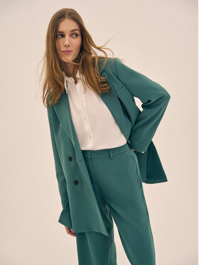 Vila Vila Сако Freya 14080888 Зелен Relaxed Fit