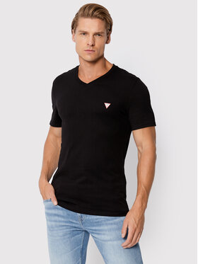Guess Guess Marškinėliai M2YI37 I3Z11 Juoda Slim Fit