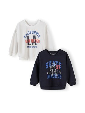 minoti minoti Bluza 29FLEECE200 Granatowy Regular Fit