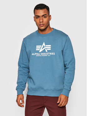 Alpha Industries Alpha Industries Bluza Basic 178302 Niebieski Regular Fit
