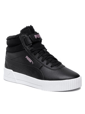 Puma Puma Sneakersy Carina Mid Fur Jr 309683 01 Czarny