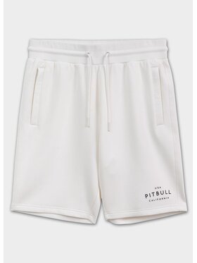 PITBULL PITBULL Szorty materiałowe SAMPSON Biały Regular Fit