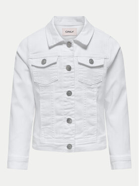 Kids ONLY Kids ONLY Geacă de blugi Sara 15340451 Alb Regular Fit