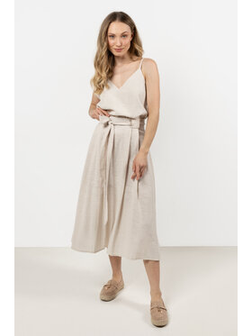 Awama Awama Spódnica A723 Beżowy Basic Fit