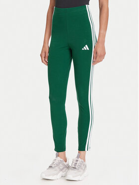 adidas adidas Colanți Essentials 3-Stripes KB7663 Verde Slim Fit
