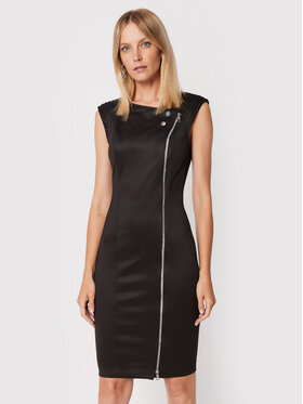 Guess Guess Коктейльна сукня W2YK21 KB7K2 Чорний Slim Fit