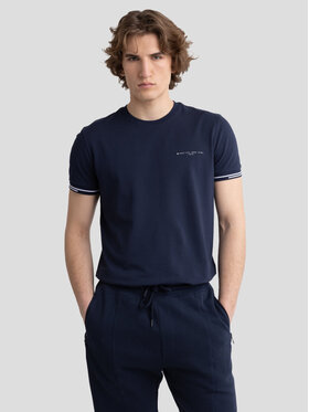 BIG STAR BIG STAR T-Shirt WLADER_403_150 Granatowy Basic Fit