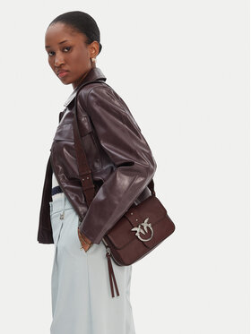 PINKO PINKO Сумка Love One Slouchy Zip Mini AI 25-26 PLTT 105345 A2JG Коричневий