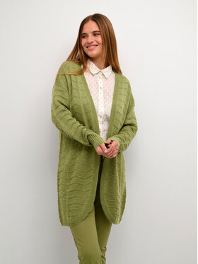 Kaffe Kaffe Strickjacke Kaemeria 10506359 Grün Regular Fit