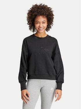 adidas adidas Sweatshirt ALL SZN French Terry 3-Stripes JI9100 Schwarz Loose Fit
