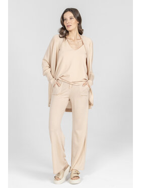 Deni Cler Milano Deni Cler Milano Kardigan T-DC-U401-F2-90-12-1 Beżowy Oversize