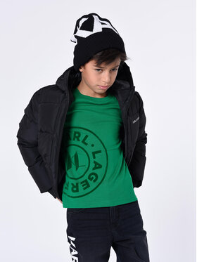 Karl Lagerfeld Kids Karl Lagerfeld Kids Bluză Z25418 M Verde Regular Fit