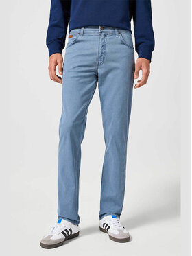 Wrangler Wrangler Spodnie materiałowe TEXAS SLIM Niebieski Slim Fit